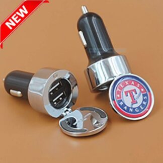 Dual Round Metal Car Charger
