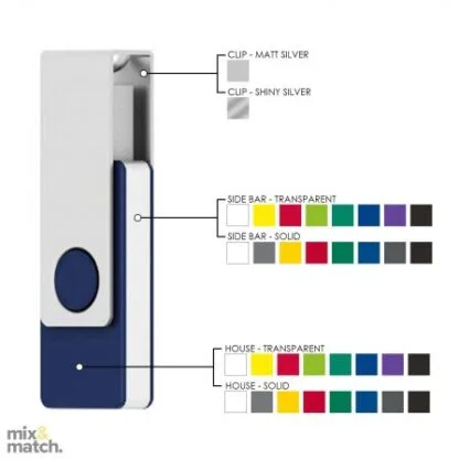 USB with Metal Clip 16GB - Image 2