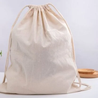 Calico Library Bag – Drawstrings - Image 4