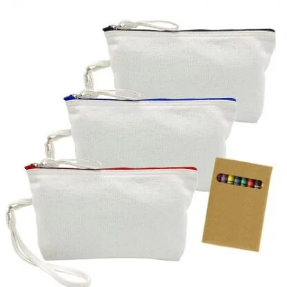 Colouring Canvas Cosmetic Bag - Image 2